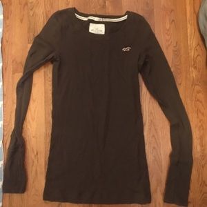 Brown Hollister Long Sleeve Top